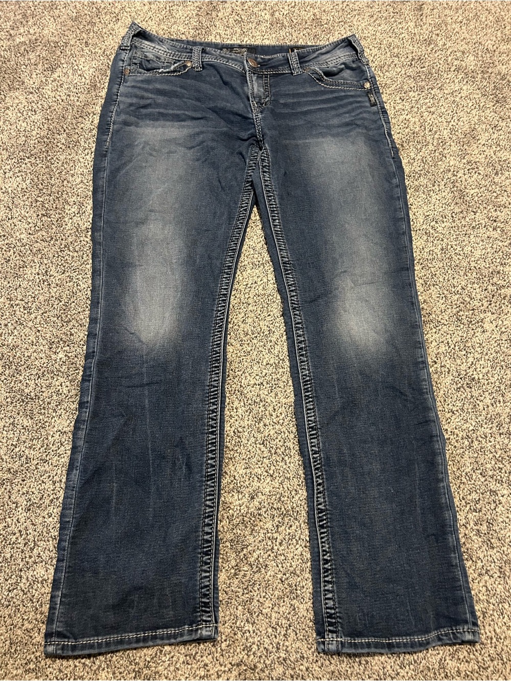 Silver Jeans Women’s Boot Cut Dark Blue Denim